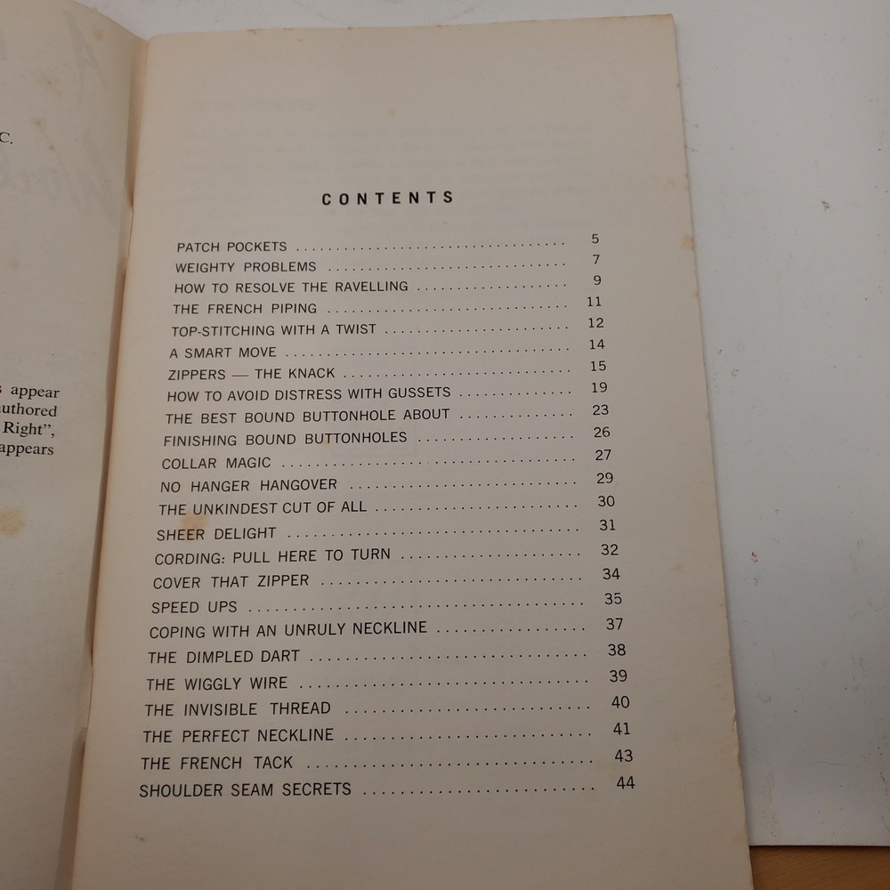 Vintage 1967 Spadea Sewing Book World Famous Designers Tips Lot of 5 Booklets - Picture 4 of 7